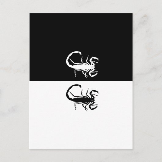 Skorpione Postkarte (Vorderseite)