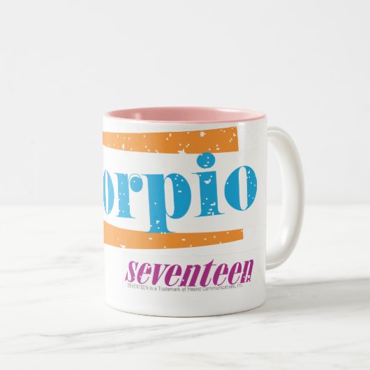 Skorpions-Aqua Zweifarbige Tasse (VorderseiteRechts)