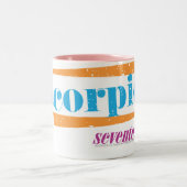 Skorpions-Aqua Zweifarbige Tasse (Mittel)