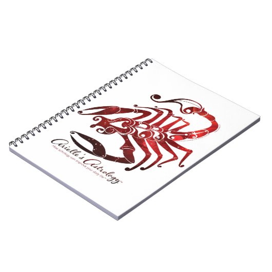 Skorpions-Astrologie-Notizbuch Notizblock (Linke Seite)