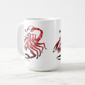 Skorpions-Astrologie-Tasse Kaffeetasse (Vorderseite Links)