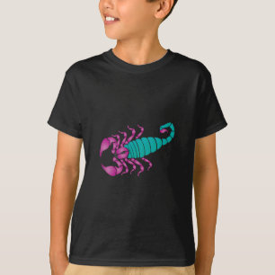 Skorpions-Bild-lila aquamarines T-Shirt