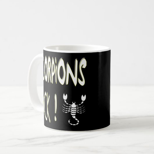 Skorpions-Felsen! Tasse (Vorderseite Links)