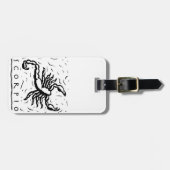 Skorpions-Geburtstags-Jahr-astrologisches Gepäckanhänger (Vorderseite horizontal)