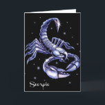 Skorpions-Geburtstags-Karte Karte<br><div class="desc">Einfache Ausdrücke einmal gemein die die meisten. Ausdruckkarten nehmen einen Moment gefangen, …,  das Sie die Erholung sagen!</div>