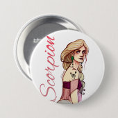 Skorpions-Knopf Button (Vorne & Hinten)