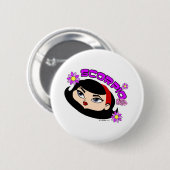 Skorpions-Knopf Button (Vorne & Hinten)