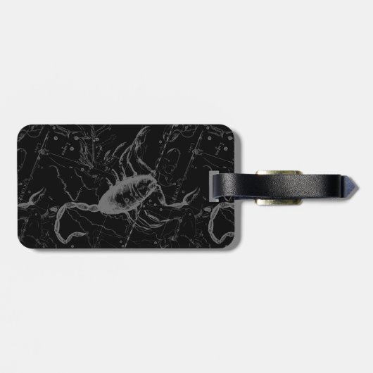 Skorpions-Konstellation durch Hevelius 1690 Gepäckanhänger (Rückseite horizontal)