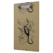 Skorpions-Konstellation Hevelius Dekor 1690 Klemmbrett (Links)