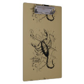 Skorpions-Konstellation Hevelius Dekor 1690 Klemmbrett (Rechts)