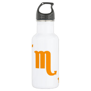 Skorpions-Muster-Orange Edelstahlflasche