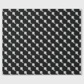 Skorpions-Muster Schwarzweiss Geschenkpapier (Flach)