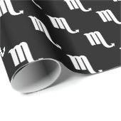 Skorpions-Muster Schwarzweiss Geschenkpapier (Rolleneckpunkt)