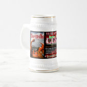 Skorpions-Schützespitze großer Stein Bierglas (Vorderseite Links)