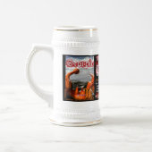 Skorpions-Schützespitze großer Stein Bierglas (Links)