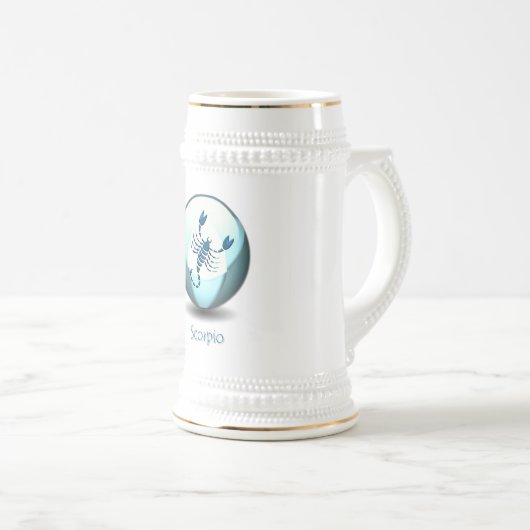 Skorpions-Symbol-Bier-Tasse Bierglas (VorderseiteRechts)