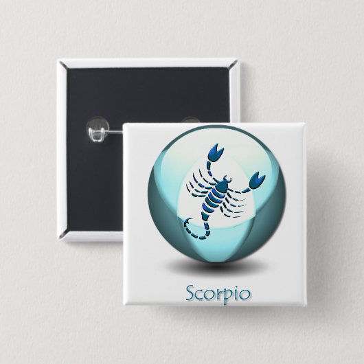 Skorpions-Symbol-Button Button (Vorne & Hinten)