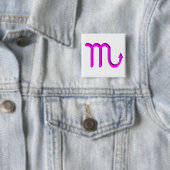 Skorpions-Symbol-Rosa Button (Beispiel)