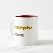 Skorpions-Tasse Zweifarbige Tasse (Vorderseite Links)