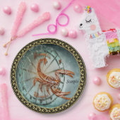 Skorpions-Tierkreis-Astrologieentwurf Pappteller (Party)