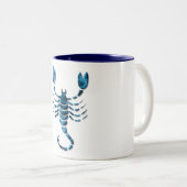 Skorpions-Tierkreis-Kaffee-Tasse Zweifarbige Tasse (VorderseiteRechts)