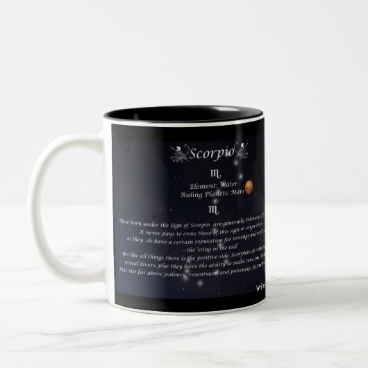 Skorpions-Tierkreis-Sammlungs-Tasse Zweifarbige Tasse (Links)