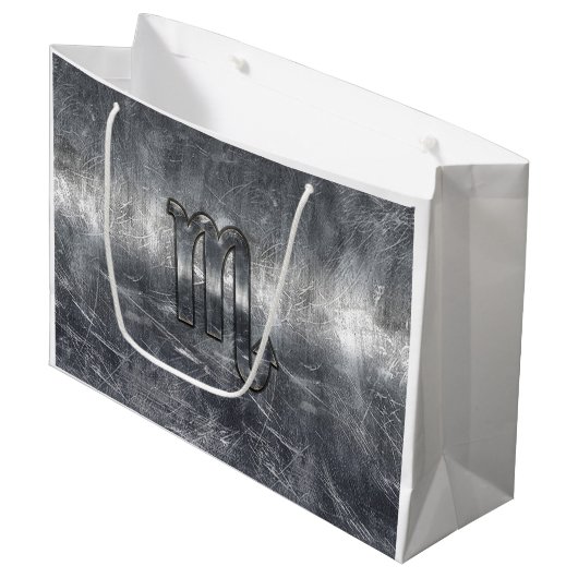 Skorpions-Tierkreis unterzeichnen herein Schmutz Große Geschenktüte (Vorderseite Schrägansicht)