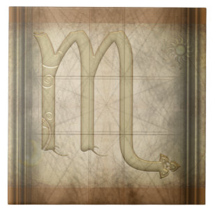 Skorpions-Tierkreis-Zeichen Fliese