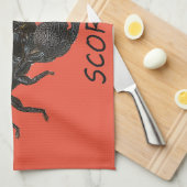 Skorpionsastrologie Küchentuch (Viertel Falte)