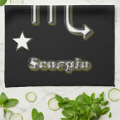 Skorpionssymbol Geschirrtuch (Gefaltet)