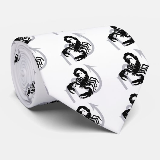 Skorpionstierkreishoroskop-Astrologiezeichen Krawatte (Gerollt)