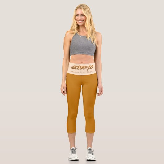 Skorpioreflexion Capri Leggings (Vorderseite)
