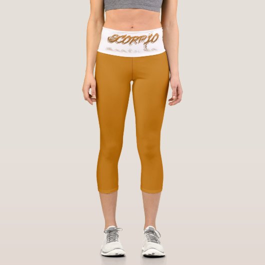 Skorpioreflexion Capri Leggings (Vorderseite)