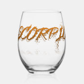 Skorpioreflexion Weinglas Ohne Stiel (Vorderseite)