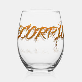 Skorpioreflexion Weinglas Ohne Stiel