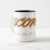 Skorpioreflexion Zweifarbige Tasse (Vorderseite Links)