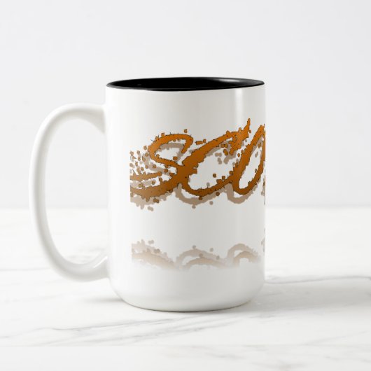 Skorpioreflexion Zweifarbige Tasse (Links)