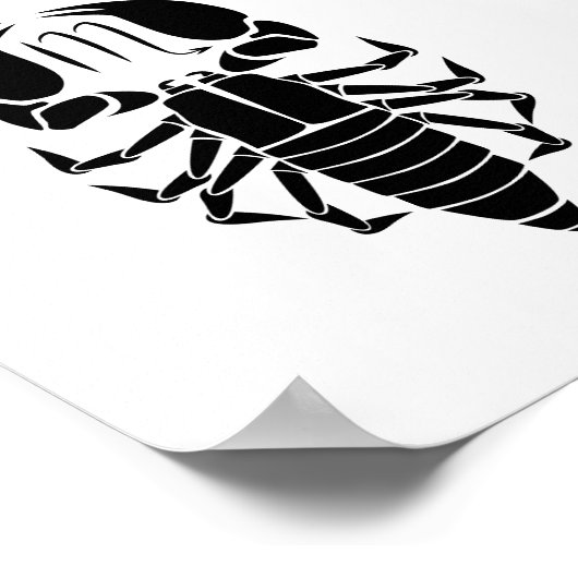 Skorpioskorpion Astrologie zodiaktisches Horoskop Poster (Ecke)