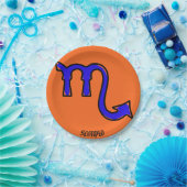 Skorpiosymbol Pappteller (Party)