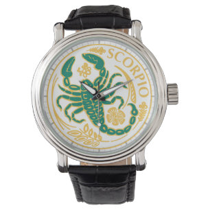 Skorpiozeichen Armbanduhr