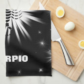 Skorpiozeichen Geschirrtuch (Viertel Falte)