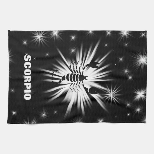 Skorpiozeichen Geschirrtuch (Horizontal)