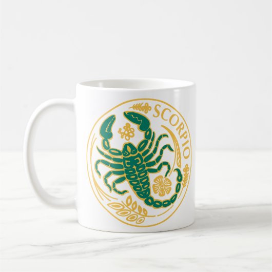 Skorpiozeichen Kaffeetasse (Links)