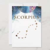 Skorpiuskonstellation, Himmelsstrahlung, Tischnumm (Rückseite)