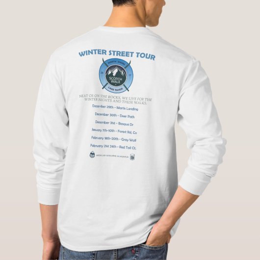 Skotch Weg - Winter-Ausflug 2017 T-Shirt (Rückseite)