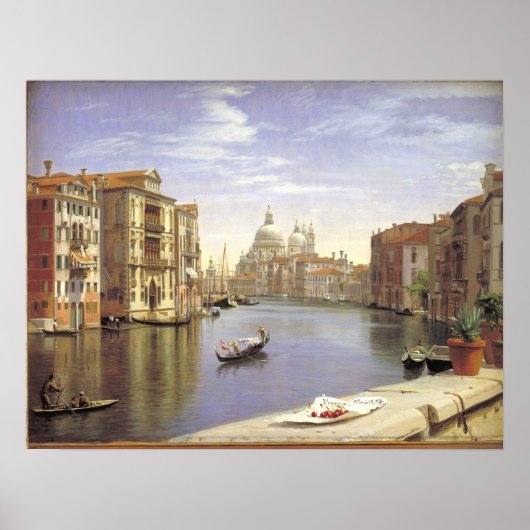 Skovgaard Blick auf den Canale Grande, Venedig Poster (Vorne)