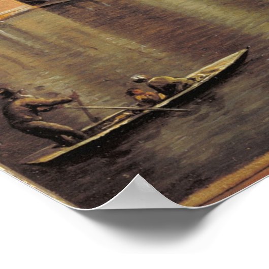 Skovgaard Blick auf den Canale Grande, Venedig Poster (Ecke)