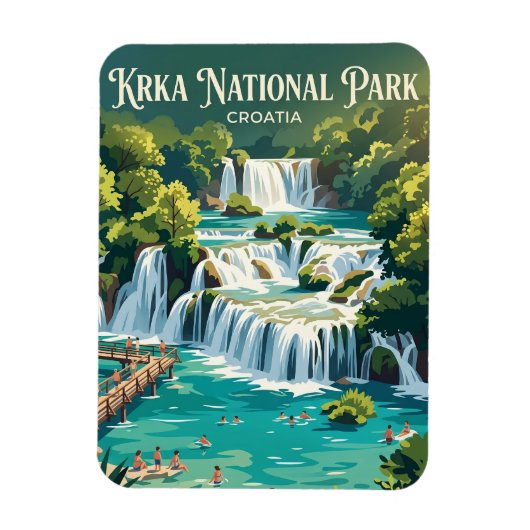 Skradinski Buk Kroatien Magnet (Vertikal)