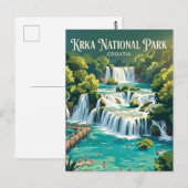 Skradinski Buk Kroatien Postkarte (Vorne/Hinten)