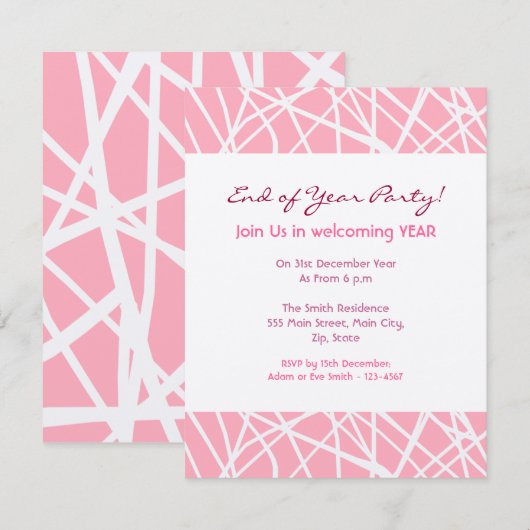 Skribbles Einladung (Vorne/Hinten)